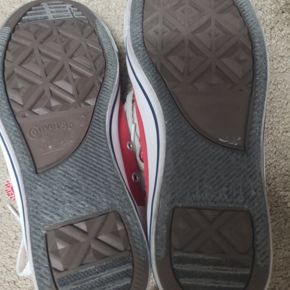 Converse Patriotic Red and White High-Tops - Picture 7 of 7